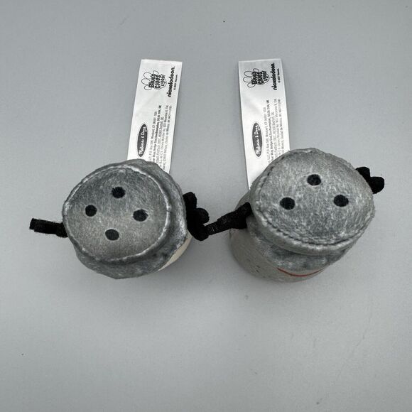 Melissa And Doug Blues Clues Plush Toys Mr Mrs Salt Pepper Finger Puppets 4.5 in - Picture 9 of 9